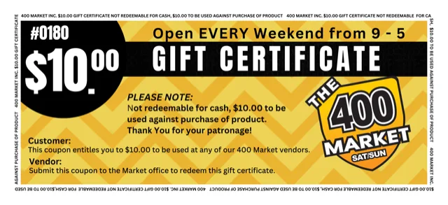 $10 Gift Certificate